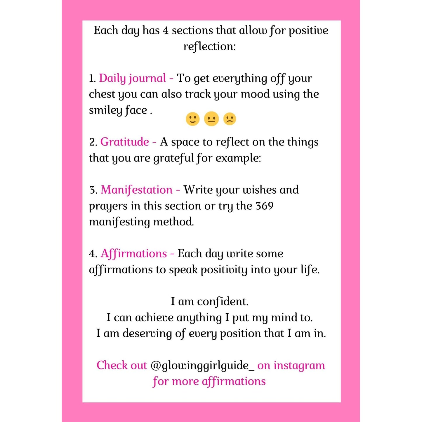 NEW - Glowing Girl Guide Daily Journal *Digital Version*